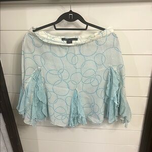 Marc Jacobs Blue Floral Skirt